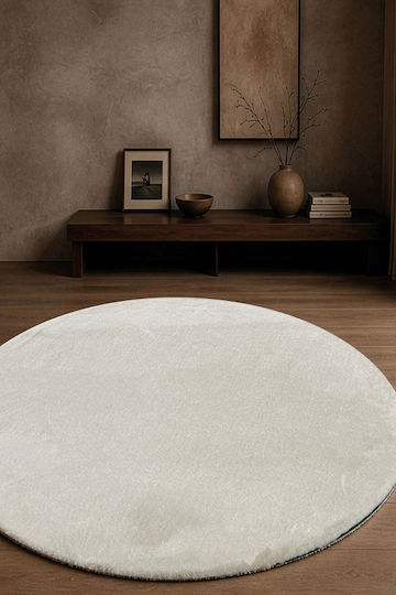 Teoran Mellow 01 Χαλί Στρογγυλό Ivory Φ120cm