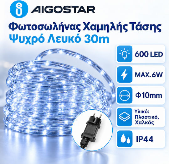 Christmas Tube Light 600 Cold White LEDs 30m IP44