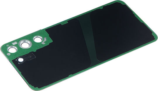 Capac Spate din Sticlă pentru Lentila Camerei Samsung Galaxy S22 5G Fără Logo Aftermarket Plus Alb
