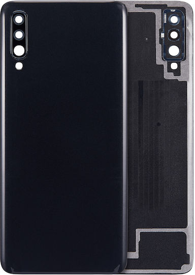Задно стъклено капаче за Samsung Galaxy A70 A705 2019 Aftermarket Plus Черно