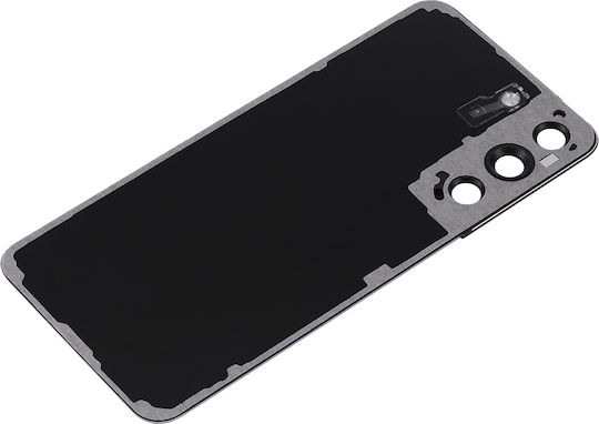 Back Cover Glass Camera Lens Samsung Galaxy S22 5g No Logo Aftermarket Plus Phantom Black