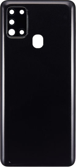 Back Cover Glass Camera Lens Samsung Galaxy A21s A217 2020 Aftermarket Plus Black