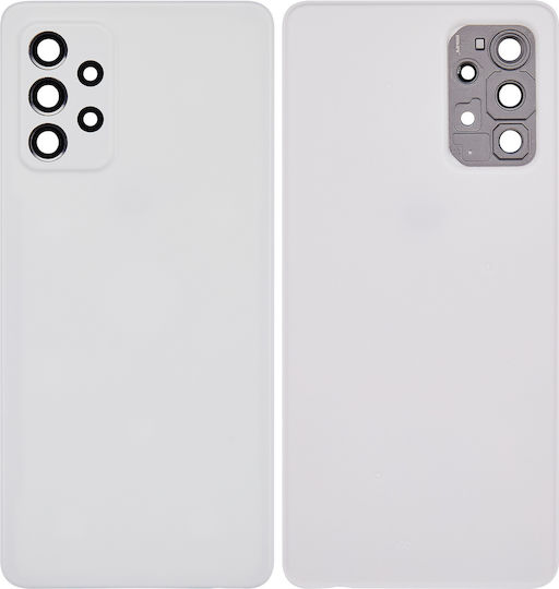 Back Cover Glass Samsung Galaxy A72 A725 2021 Aftermarket Plus Awesome White