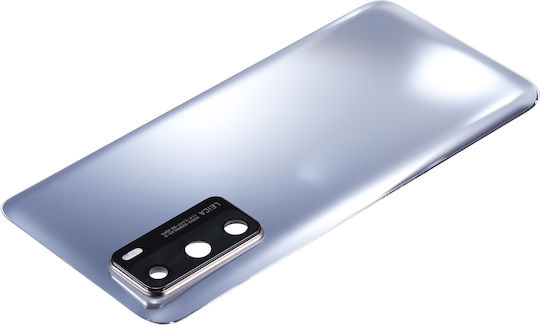 Back Cover Glass Camera Lens Huawei P40 Silver Frost