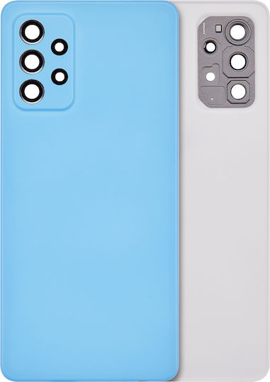 Заден стъклен капак Samsung Galaxy A72 A725 2021 Aftermarket Plus Страхотно Синьо