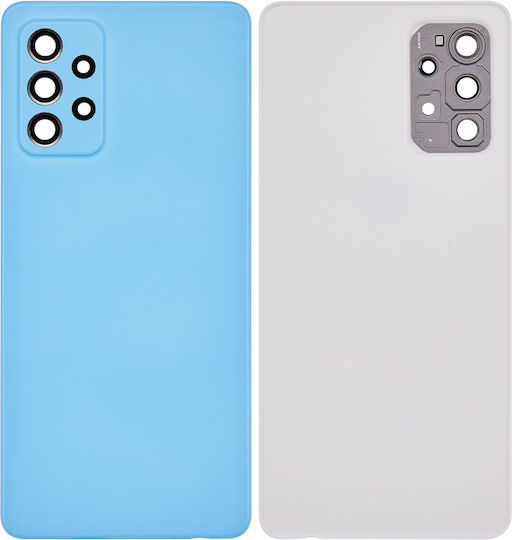 Заден стъклен капак Samsung Galaxy A72 A725 2021 Aftermarket Plus Страхотно Синьо