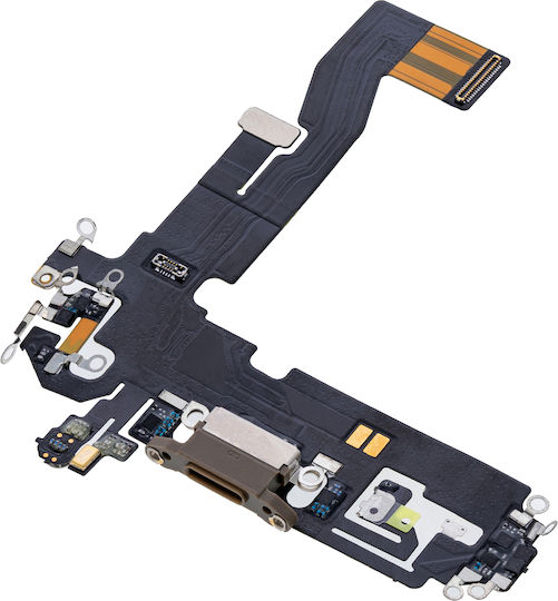 Лентов кабел за порт за зареждане за iPhone 12 Pro, Aftermarket Plus, Златист