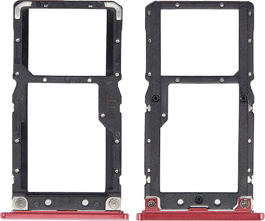 Dual Sim Card Tray Xiaomi Mi 8 Lite Red