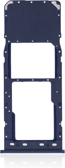 Single-SIM-Kartenhalter Samsung Galaxy A10 A105 2019 Blau