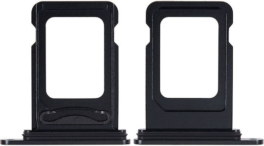 Tavă pentru două cartele SIM iPhone 15 15 Plus Neagră