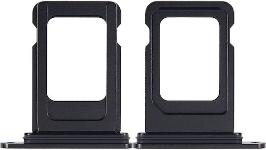 Единична поставка за SIM карта за iPhone 15 15 Plus Черна