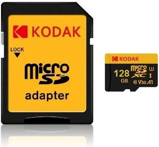 microSDXC 128 GB UHS-I U3 V30 A1 – 4K-Speicherkarte + SD-Adapter