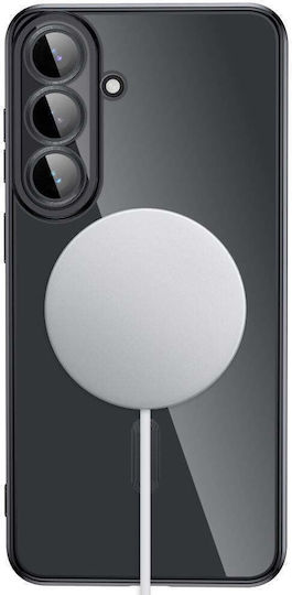 Tech-Protect Samsung Galaxy S26 FE Силиконов Калъф TPU MagSafe MagFlex Прозрачен Блестящ Черен