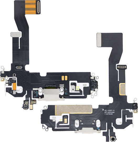 Charging Port Flex Cable Iphone 12 Pro Aftermarket Plus Silver