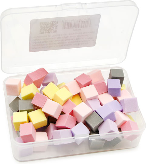 Set de bureței interschimbabili pentru gradient ombré Global Fashion, 65 de bucăți, albi