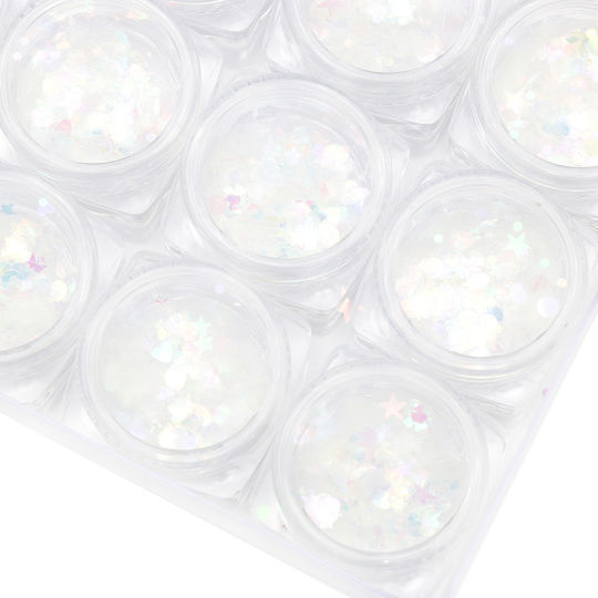 Global Fashion Nail Art Decorations Chameleon Assorted Shapes 12 Pieces