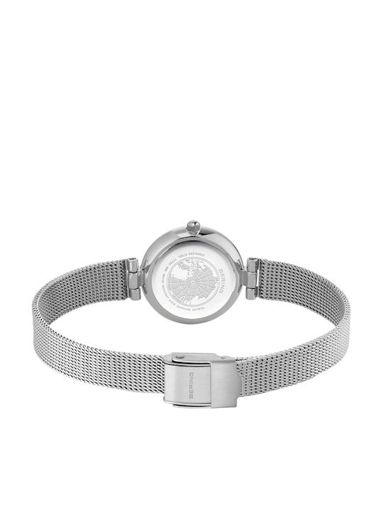 Women's Battery-Powered Watch 22mm with Silver Metal Bracelet