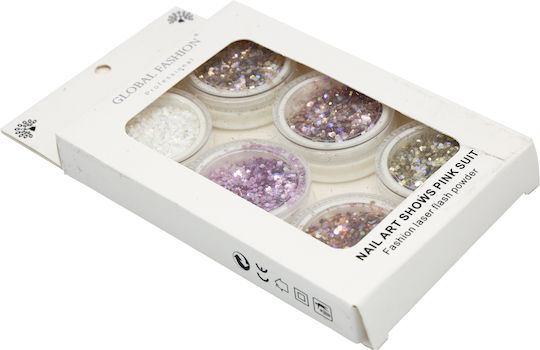 Global Fashion Nail Art Decorations Set No 12 6 Pcs
