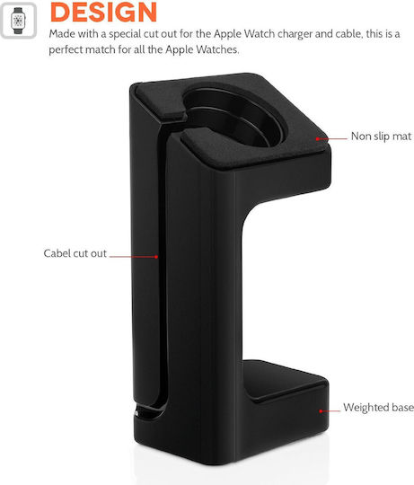 YouSave Accessories Стойка Черен (Apple Watch 38мм)