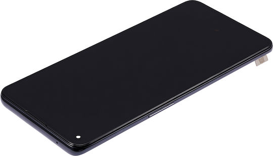 OLED-Displayeinheit mit Rahmen für OnePlus 9 US-Version Aftermarket Plus Astral Black