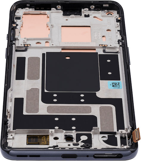 OLED-Displayeinheit mit Rahmen für OnePlus 9 US-Version Aftermarket Plus Astral Black