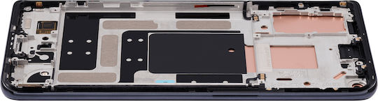 OLED-Displayeinheit mit Rahmen für OnePlus 9 US-Version Aftermarket Plus Astral Black