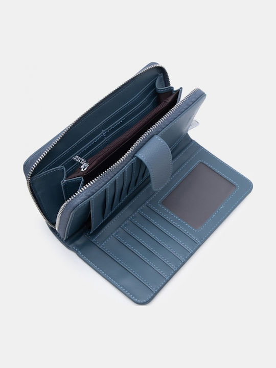 Large Women's Wallet Light Blue