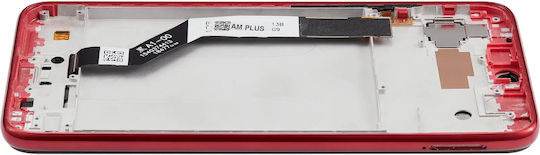 LCD-Baugruppe mit Rahmen Xiaomi Redmi Note 7 7 Pro Aftermarket Plus Nebelrot