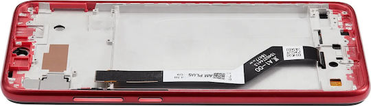 LCD-Baugruppe mit Rahmen Xiaomi Redmi Note 7 7 Pro Aftermarket Plus Nebelrot
