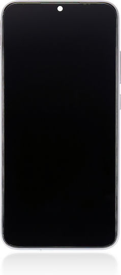 LCD Модул с рамка Xiaomi Redmi Note 8 Redmi Note 8 2021 Aftermarket Plus Лунно бял