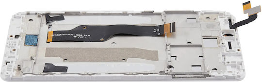 Ansamblu LCD cu Ramă pentru Xiaomi Redmi Note 4x Aftermarket Plus Alb