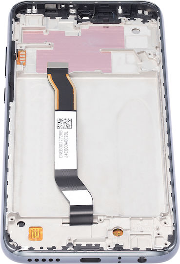 LCD-Displayeinheit mit Rahmen für Xiaomi Redmi Note 8t, Aftermarket Plus, Moonshadow Gray