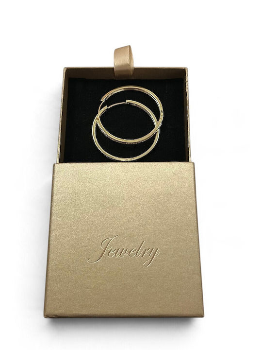 Women's Earrings Gold Hoops Classic Minimal Prime Steel Gold Women Ssn338