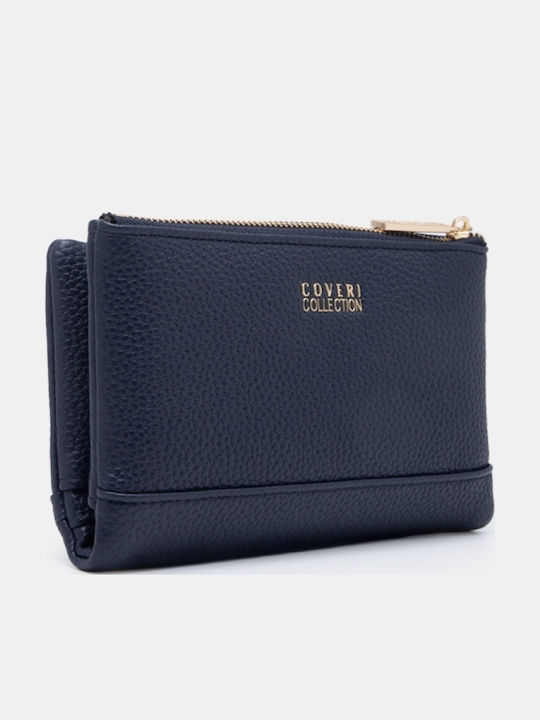 Large Women's Card Wallet Navy Blue