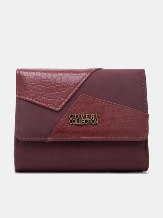 Stoff-Damenbrieftasche Bordeaux