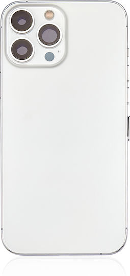 Backcover mit Kleinteilen für iPhone 13 Pro Max US-Version Aftermarket Plus Silber