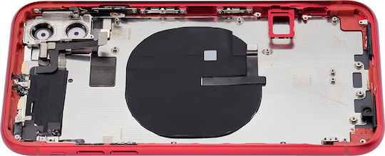 Back Housing W Small Components Pre-installed Iphone 11 No Logo Aftermarket Plus Red