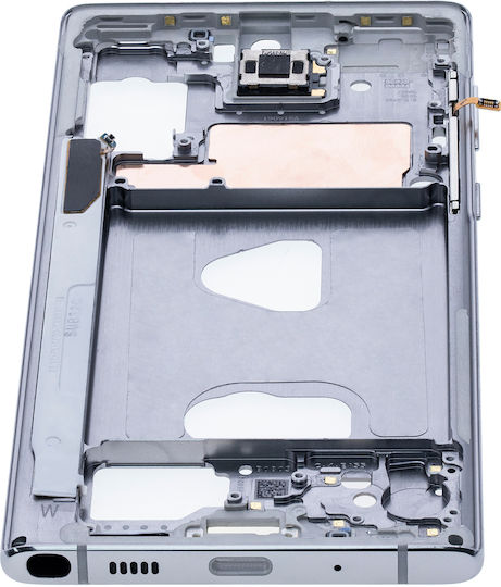 Средна рамка Samsung Galaxy Note 10 Aura бяла