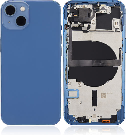 Backcover mit Kleinteilen für iPhone 13 US-Version, Aftermarket Plus, Blau