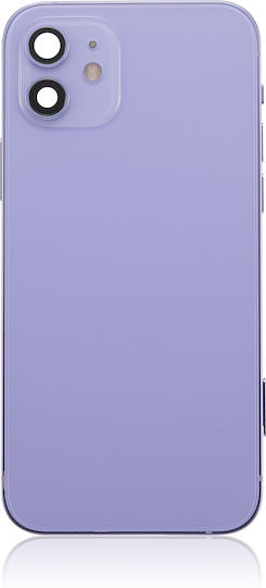 Заден корпус с малки части за iPhone 12, версия за САЩ, алтернативен, Plus, лилав