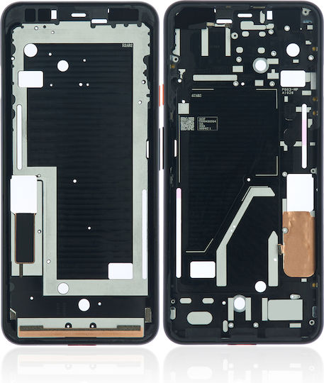 Mittelrahmengehäuse Google Pixel 4 XL Oh So Orange Einschalttaste
