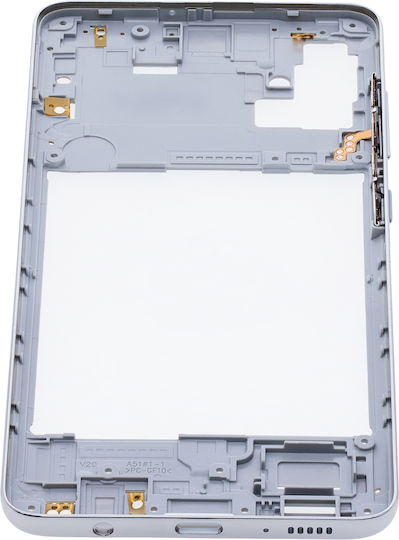 Carcasă Cadru Mijlociu Samsung Galaxy A51 4G A515 2019 Prism Crush Alb