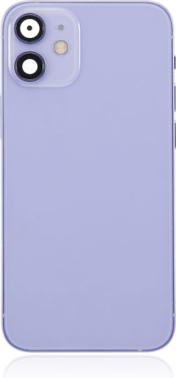 Back Housing W Small Parts Iphone 12 Mini Us Version Aftermarket Plus Purple