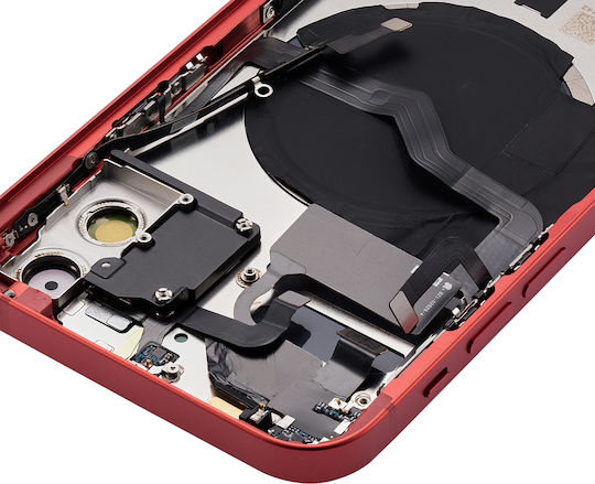 Rückseitiges Gehäuse mit Kleinteilen iPhone 12 US-Version Aftermarket Plus Rot