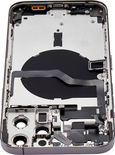 Carcasă Spate cu Piese Mici iPhone 12 Pro Max Versiunea SUA Aftermarket Plus Gri Grafit