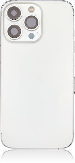 Заден корпус с малки части за iPhone 13 Pro, версия за САЩ, aftermarket plus, сребрист