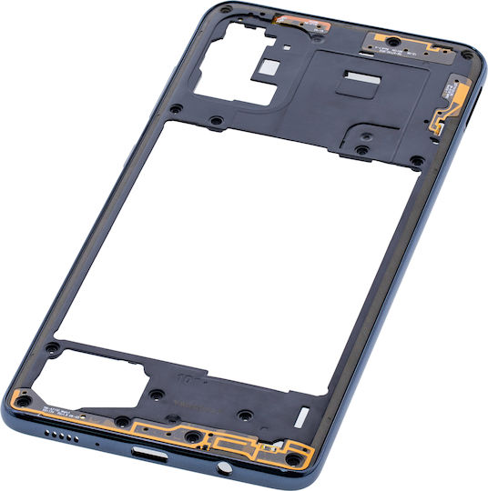 Mid-frame Housing Samsung Galaxy A71 A715 2020 Aftermarket Plus Prism Crush Black