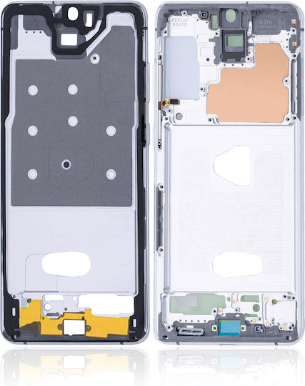 Ramă mediană pentru Samsung Galaxy S20 Plus, Alb Noros
