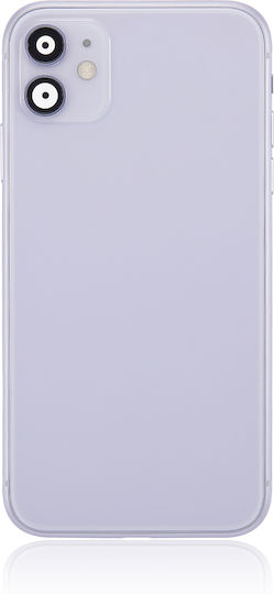 Back Housing W Small Components Pre-installed Iphone 11 No Logo Aftermarket Plus Purple
