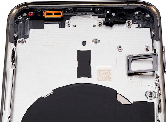 Capac Spate Cu Piese Mici iPhone 12 Pro Versiunea SUA Aftermarket Plus Grafit